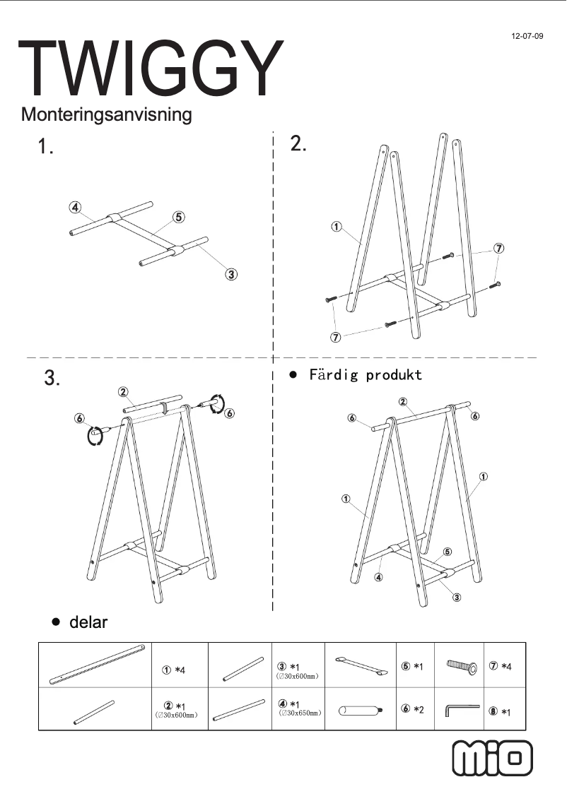 Image de la première page du manuel de l'appareil Twiggy
