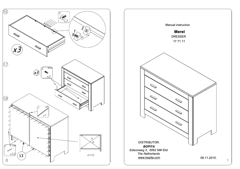Page n°1 - Manuel utilisateur Bopita Merel