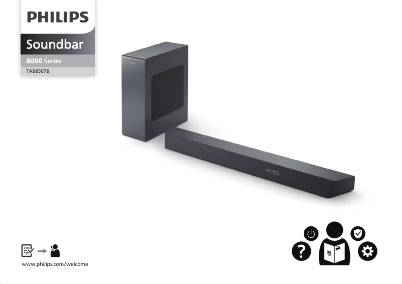 Page n°1 - Guide de démarrage rapide Philips TAB8507B