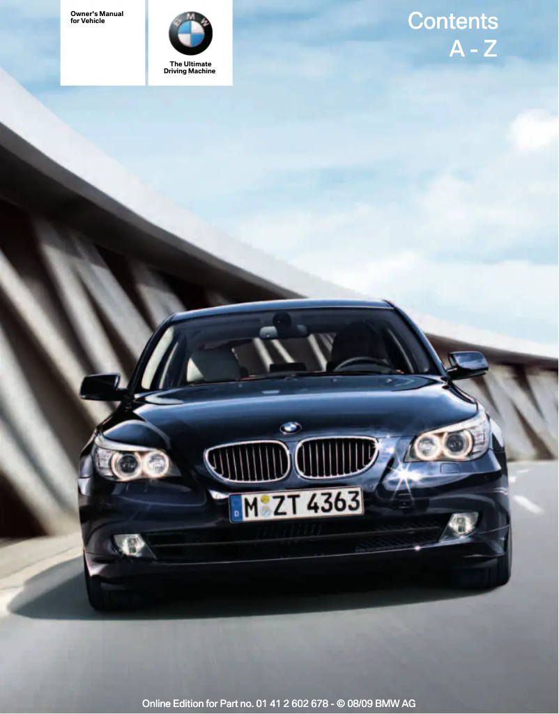 Page 1 de la notice Manuel utilisateur BMW 528i xDrive Sedan (2010)