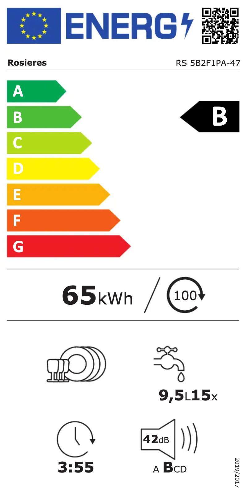 Image de la première page du manuel de l'appareil RS 5B2F1PA-47