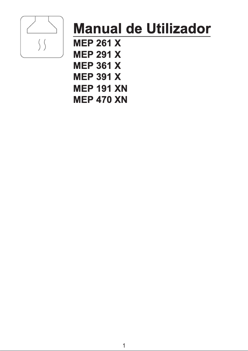 Page n°1 - Manuel utilisateur Meireles MEP 291 BL
