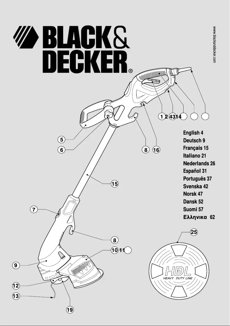 Page 1 de la notice Manuel utilisateur Black & Decker GL680