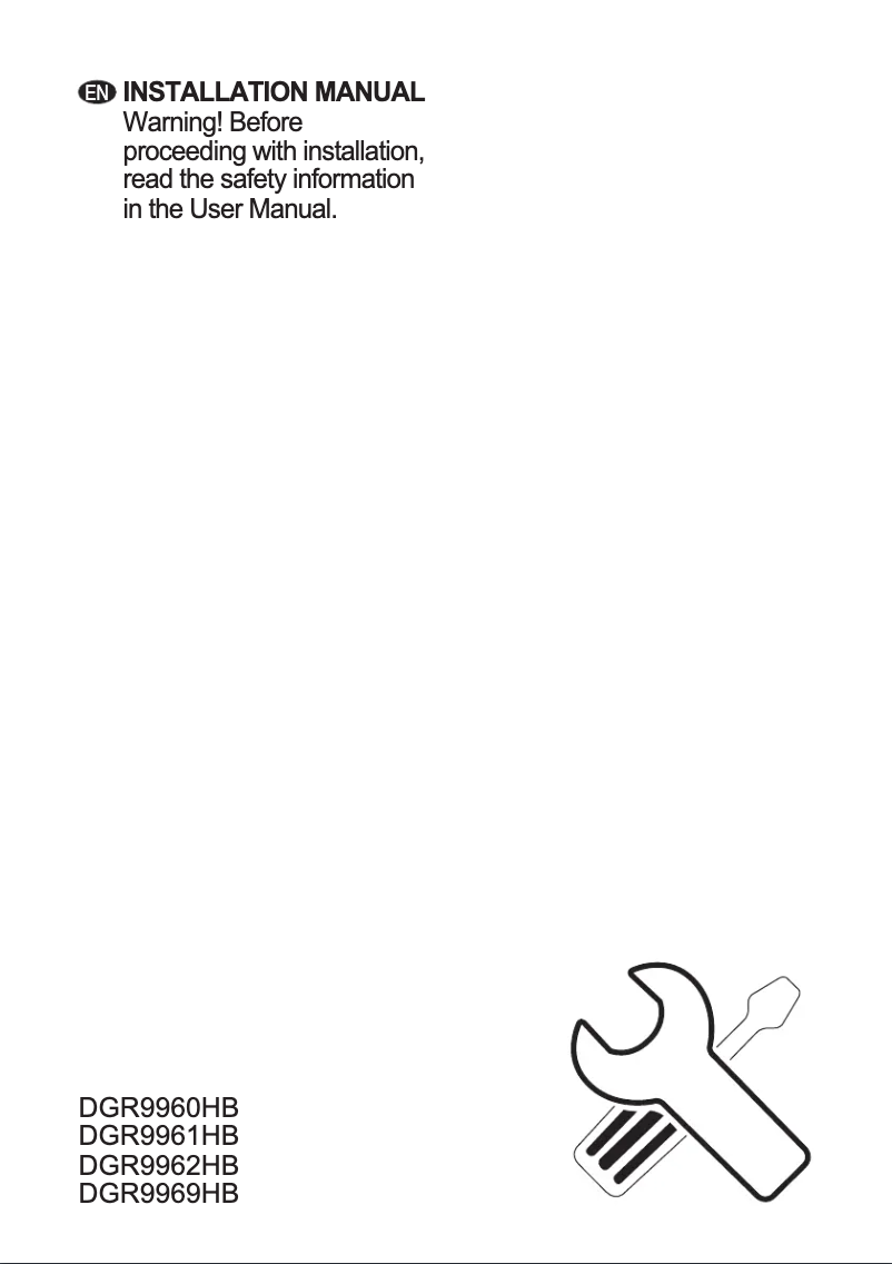 Page n°1 - Guide d'installation AEG DGR9962HB