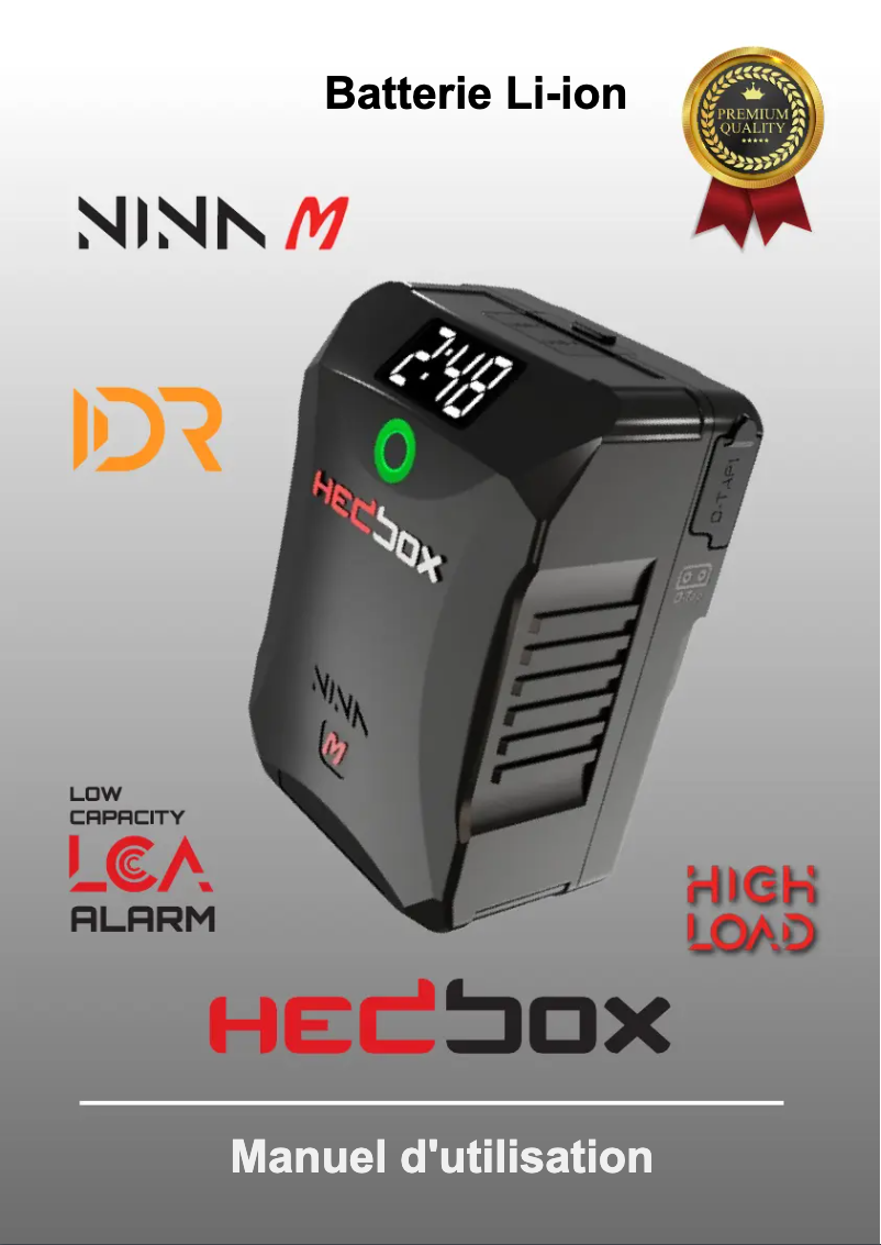 Image de la première page du manuel de l'appareil NINA-M