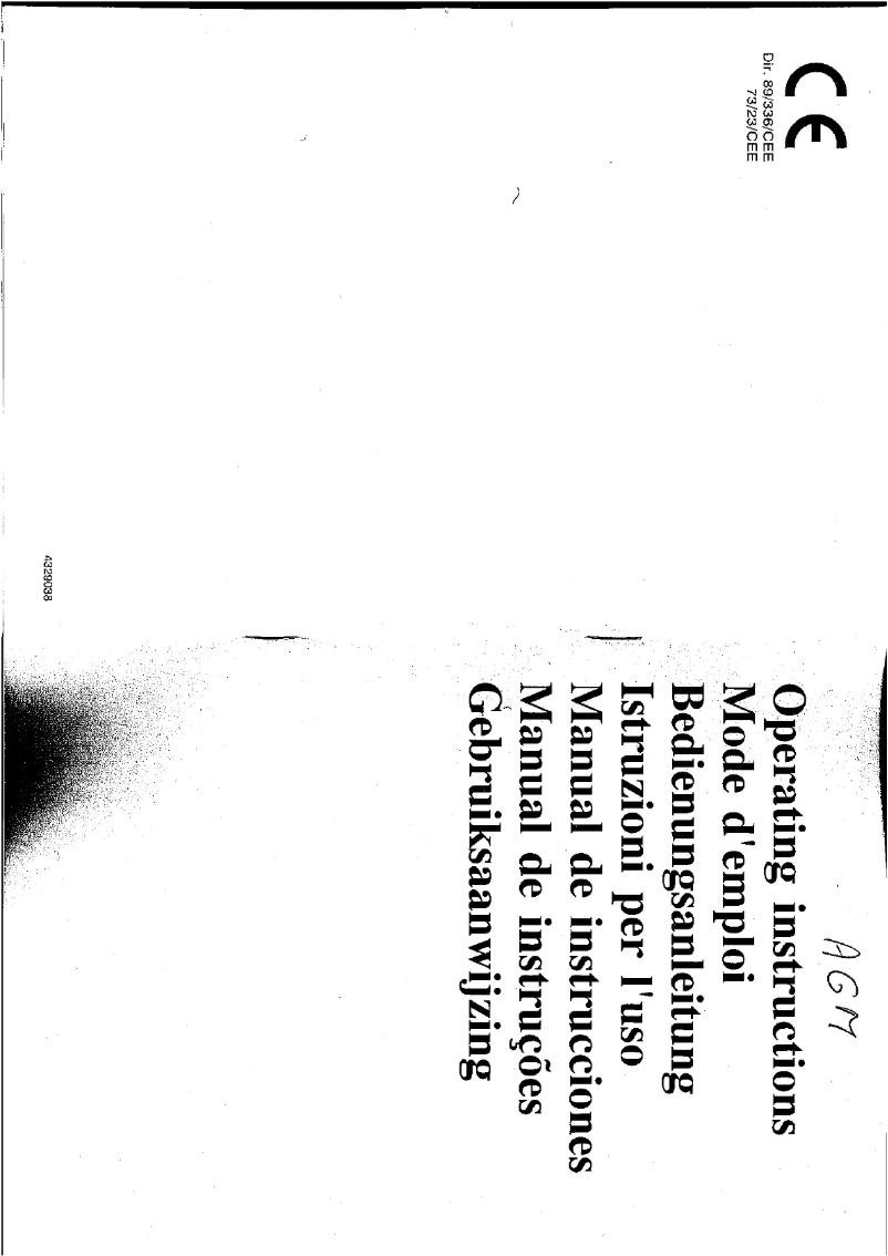 Image de la première page du manuel de l'appareil AGM