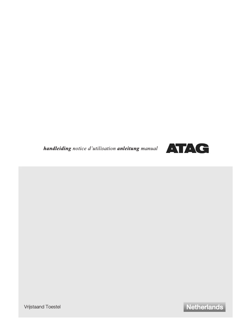 Page 1 de la notice Manuel utilisateur Atag KA2211DL