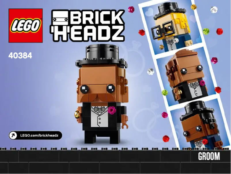 Page 1 de la notice Manuel utilisateur Lego Brickheadz 40384