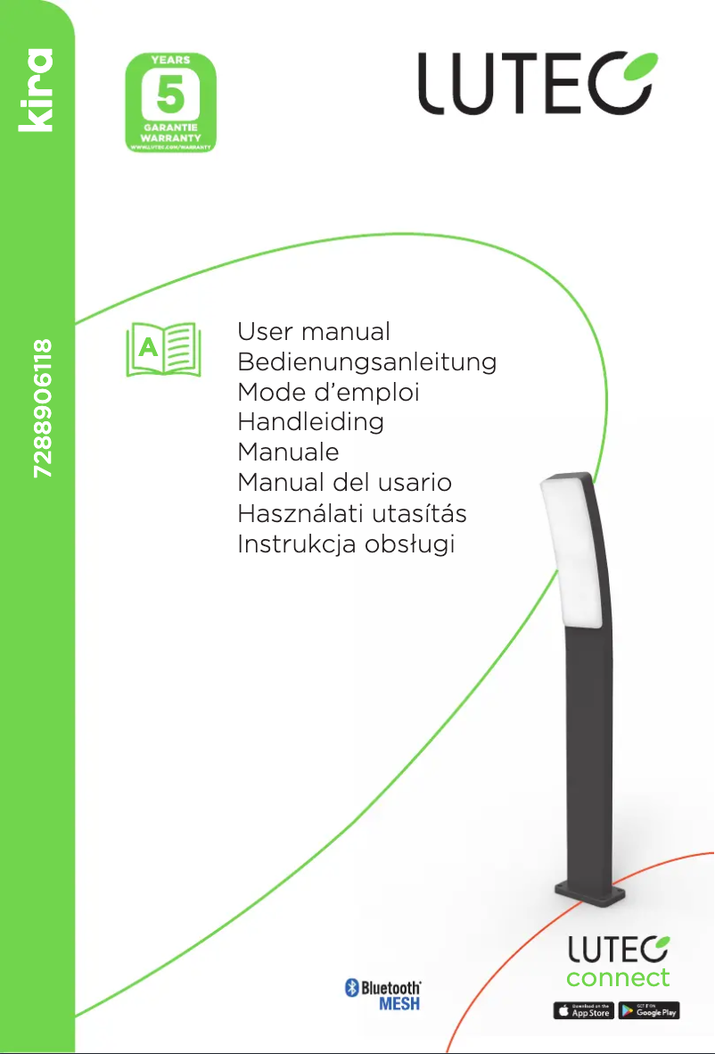 Page 1 of the manual User Manual Lutec Kira