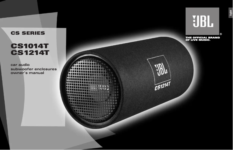 Page 1 de la notice Manuel utilisateur JBL CS1014T