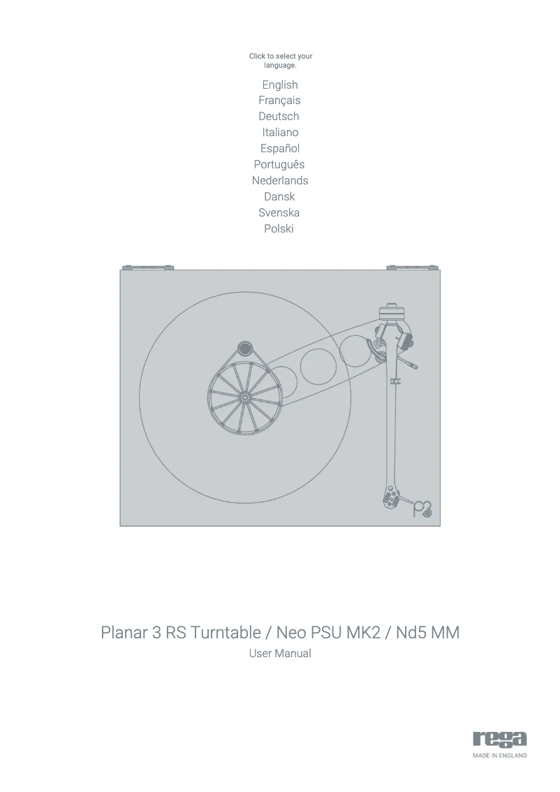 Image de la première page du manuel de l'appareil Planar 3