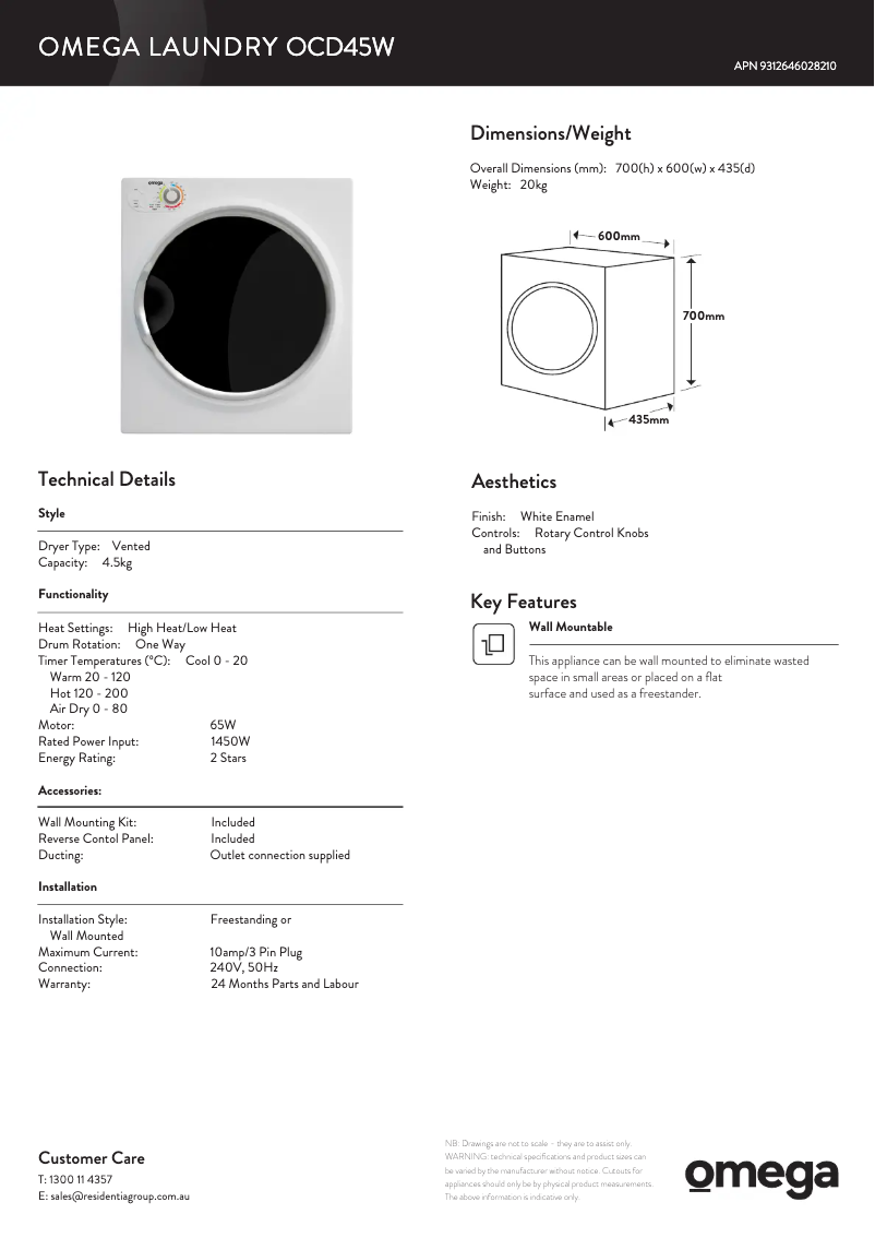 Image de la première page du manuel de l'appareil OCD45W
