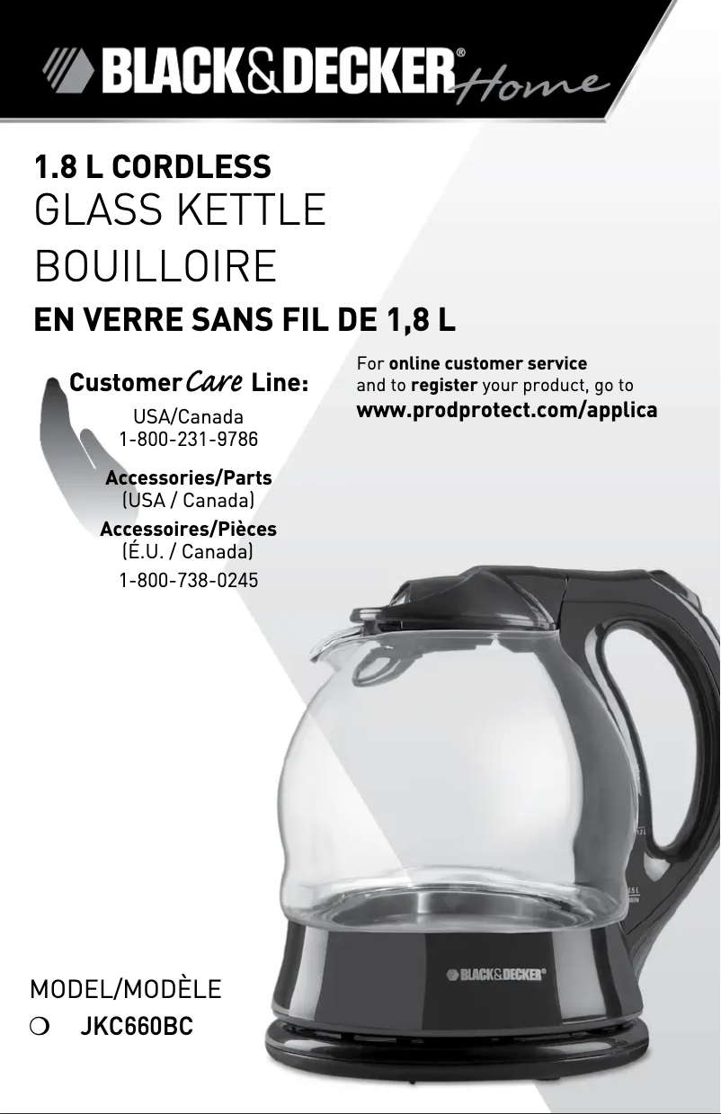 Page n°1 - Manuel utilisateur Black & Decker JKC660BC