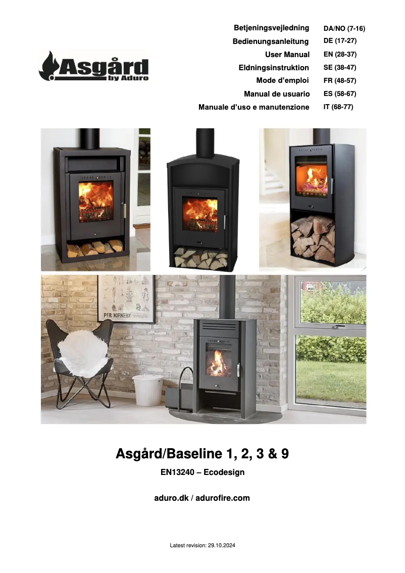 Página 1 del manual Manual de usuario Aduro Asgard 9