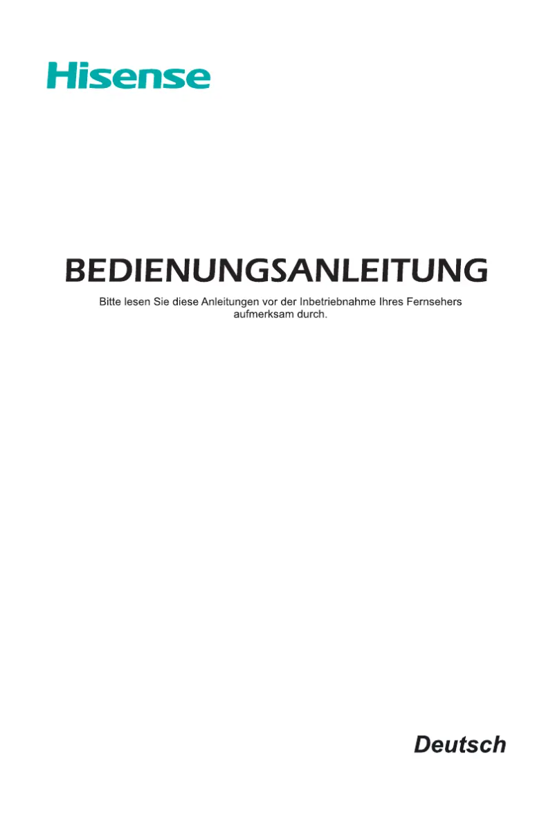 Page 1 de la notice Manuel utilisateur Hisense H65U8B