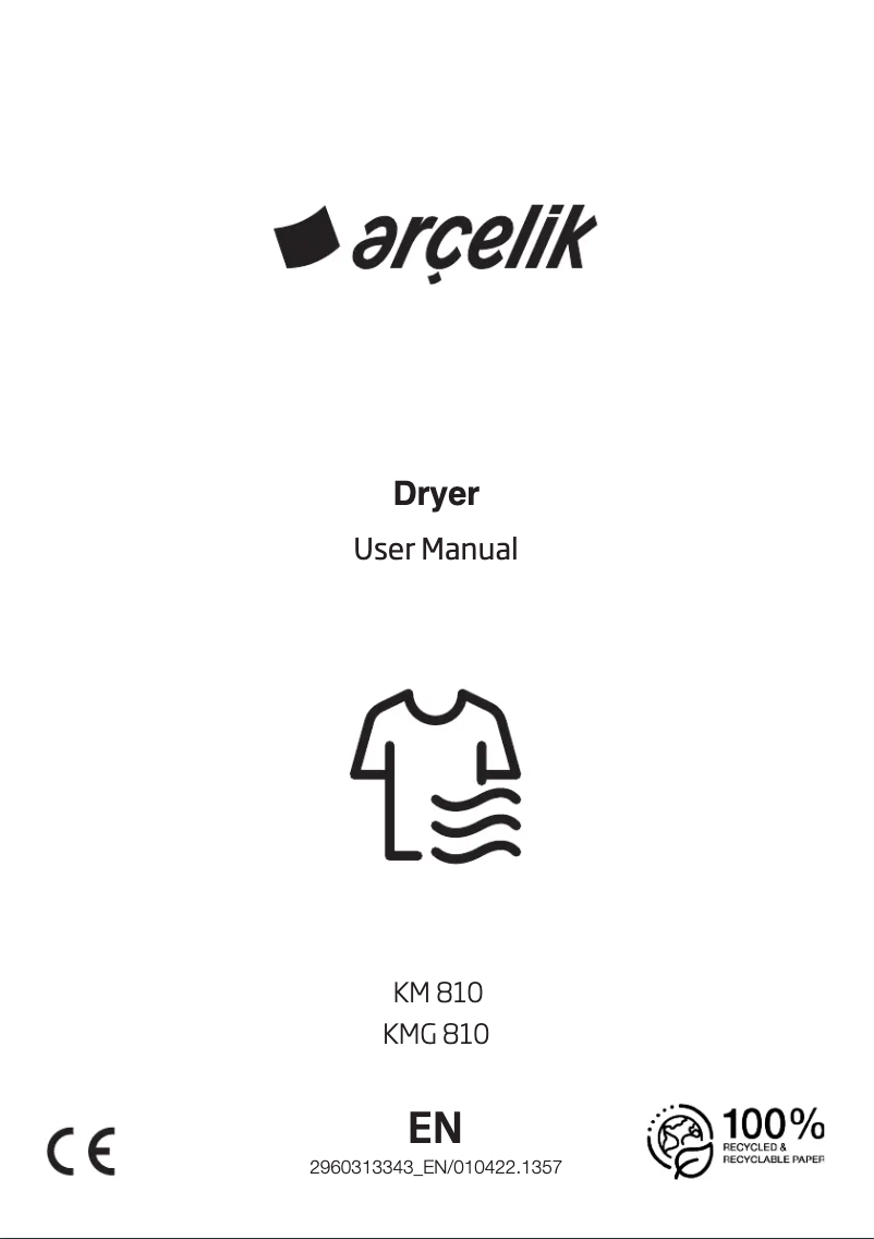 Page n°1 - Manuel utilisateur Arçelik 810 KM