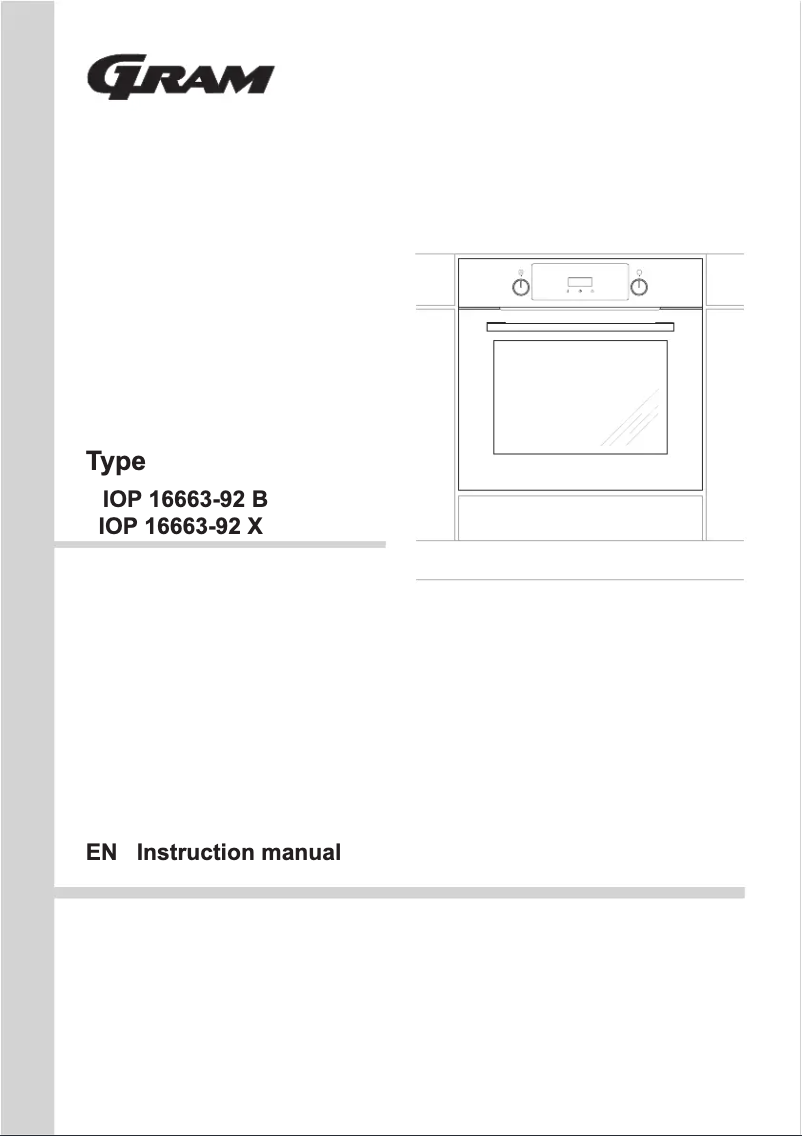 Página 1 del manual Manual de usuario Gram IOP 16663-92 B