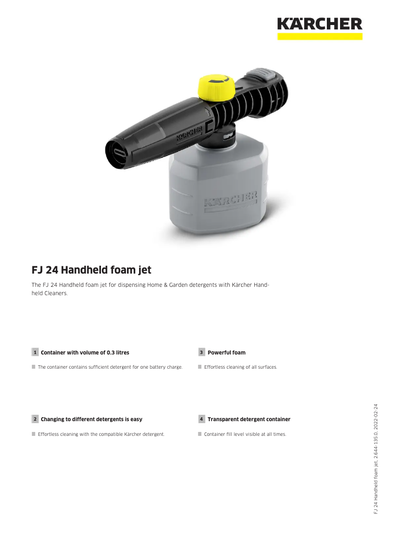 Página 1 del manual Manual de usuario Kärcher FJ 24