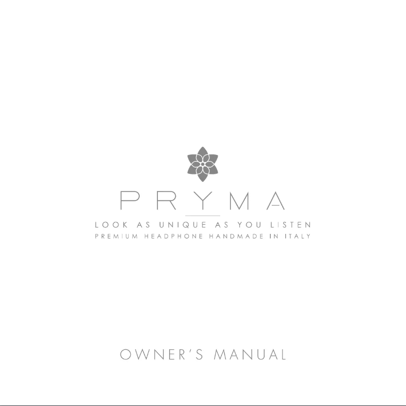 Image de la première page du manuel de l'appareil Pryma