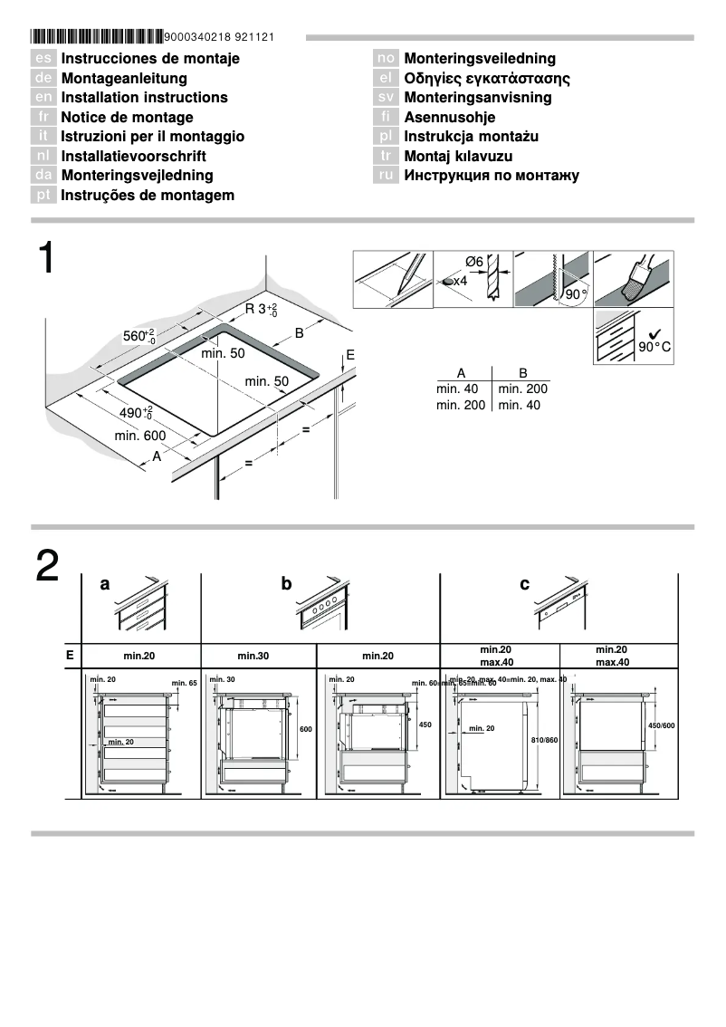 Page n°1 - Manuel utilisateur Neff TI 9353 N