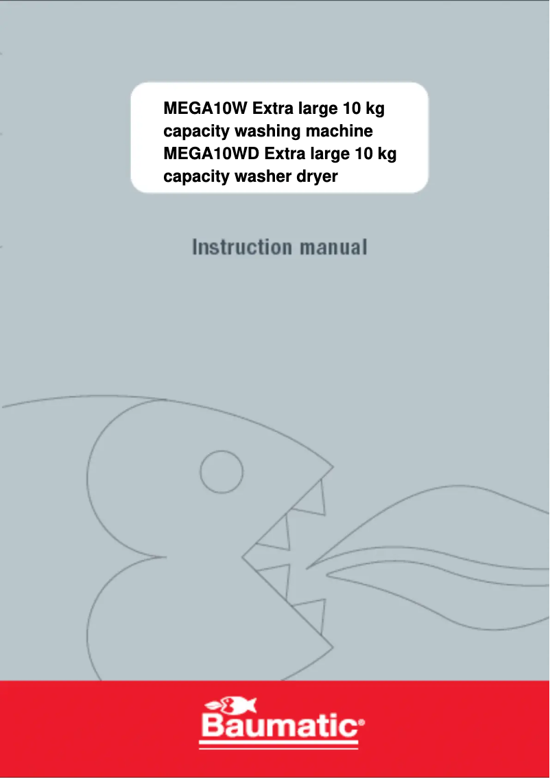 Page 1 de la notice Manuel utilisateur Baumatic MEGA10WD