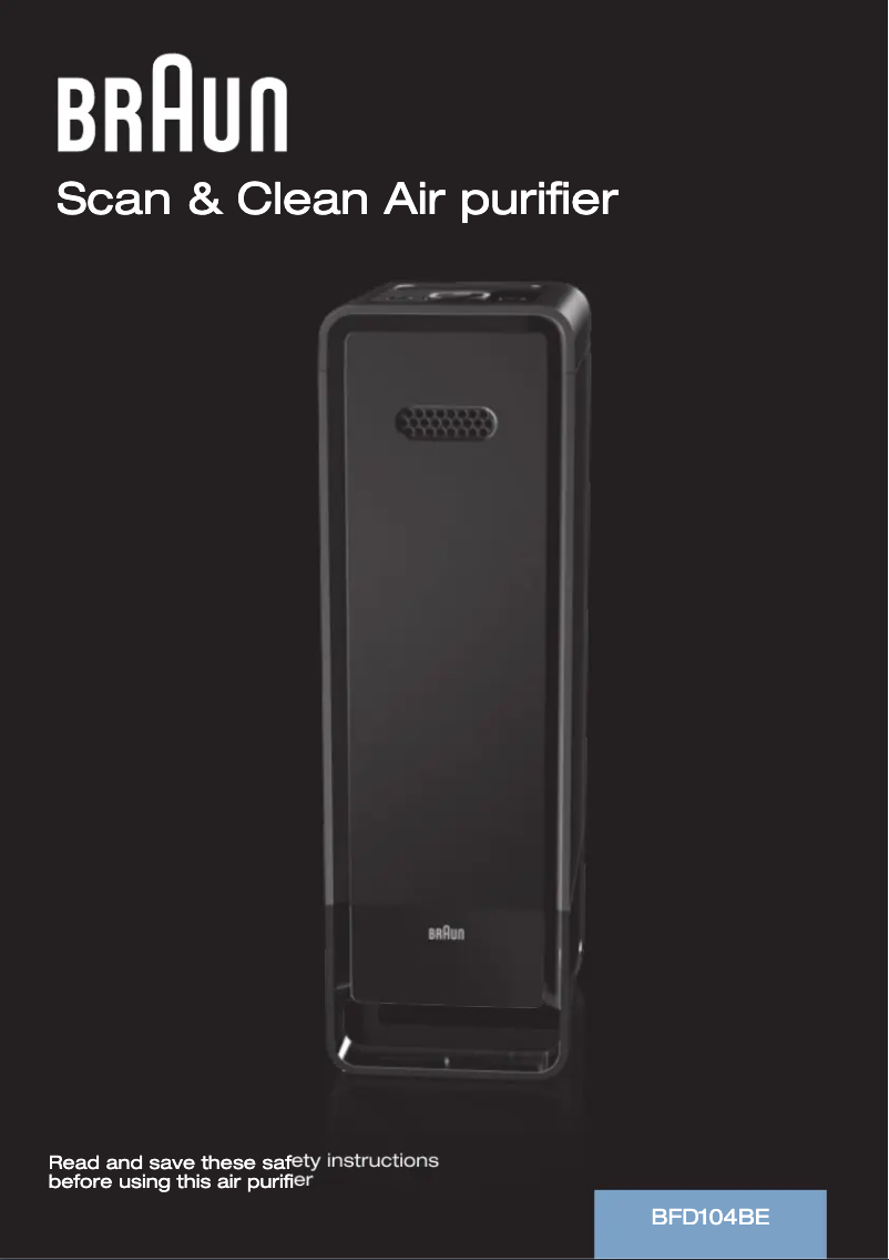 Page 1 de la notice Manuel utilisateur Braun Scan & Clean BFD104BE