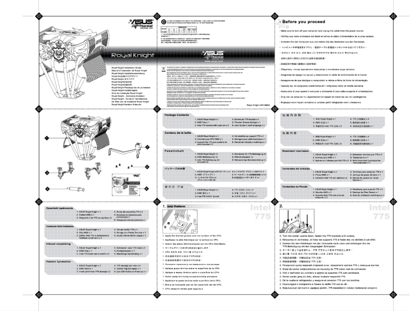 Page 1 de la notice Manuel utilisateur Asus Royal Knight