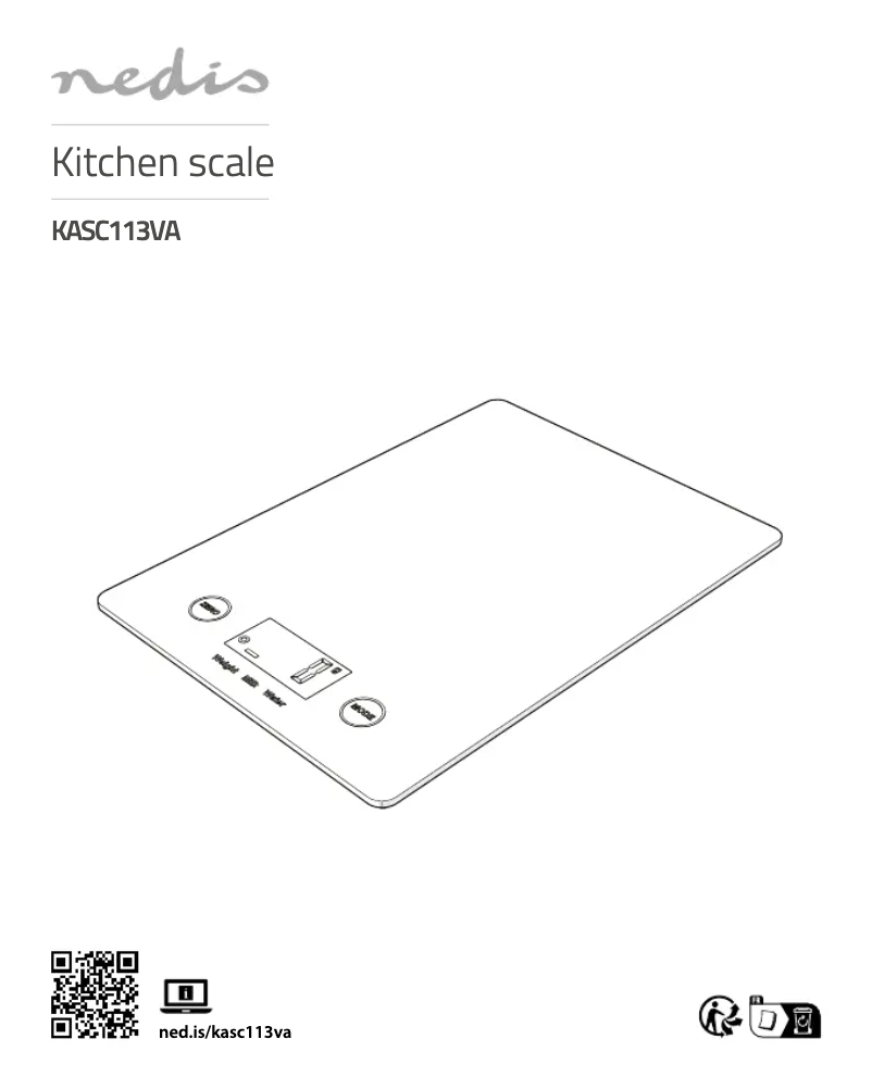Page 1 de la notice Manuel utilisateur Nedis KASC113VA
