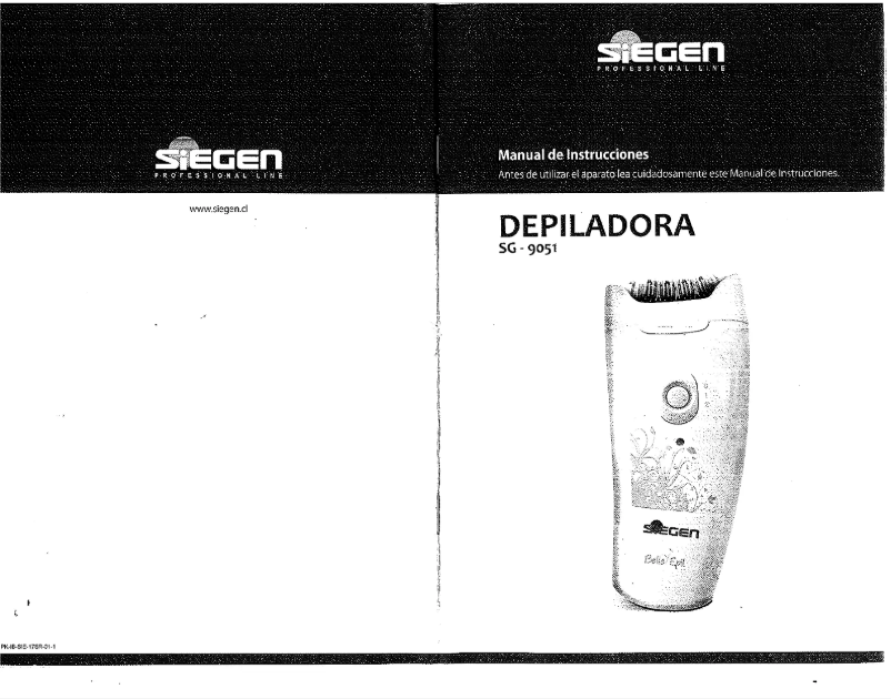 Page 1 de la notice Manuel utilisateur Siegen SG-9051