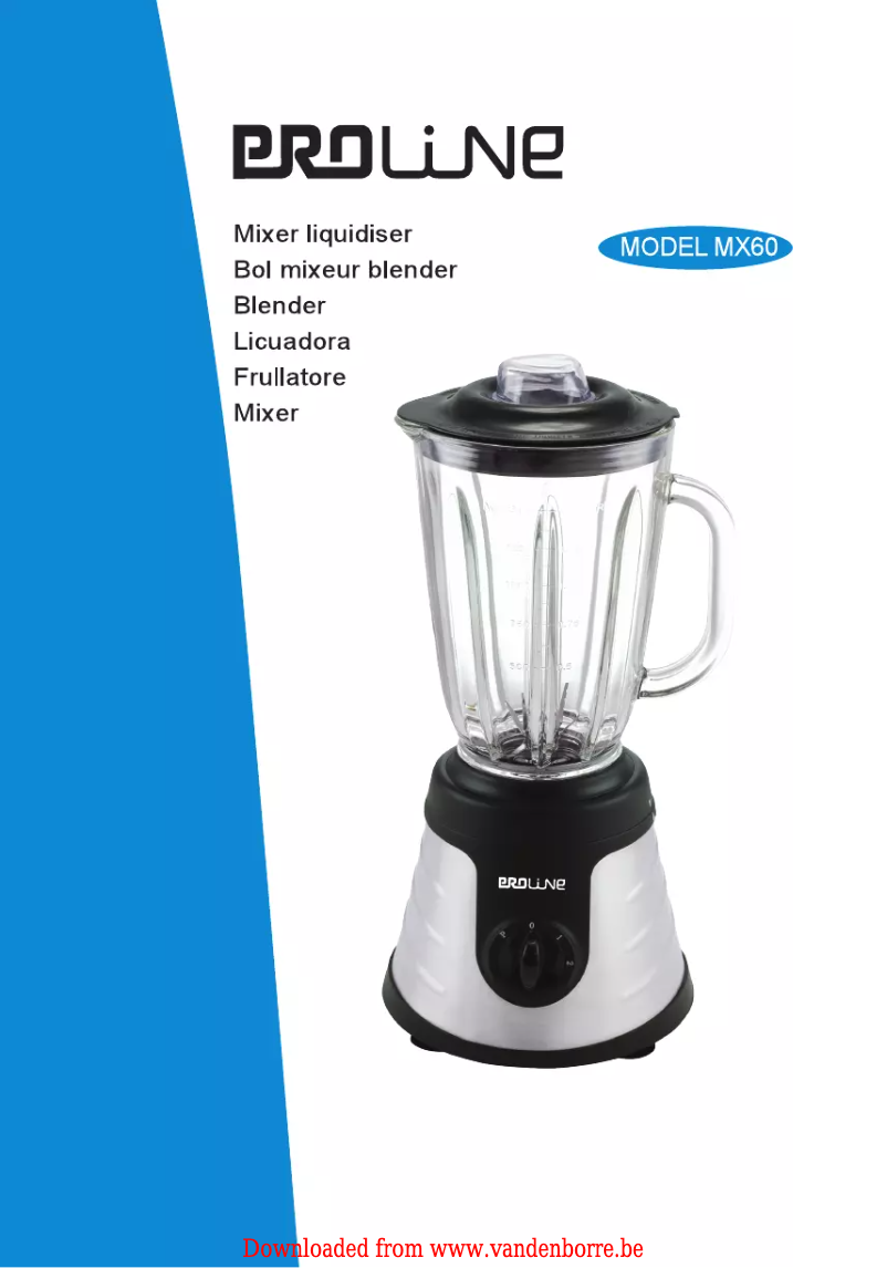 Image de la première page du manuel de l'appareil MX 60