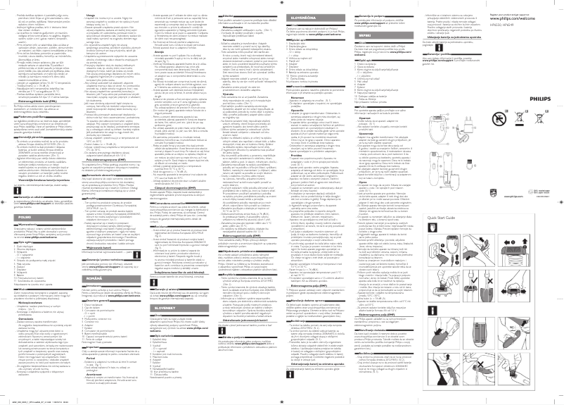 Page n°1 - Manuel utilisateur Philips Trio Smooth set. Bonus edition HP6550