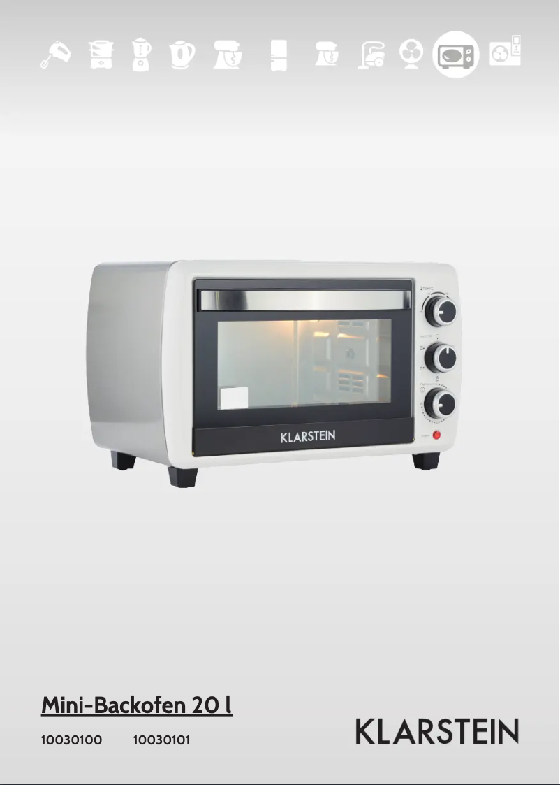 Page 1 de la notice Manuel utilisateur Klarstein Mini 10030101
