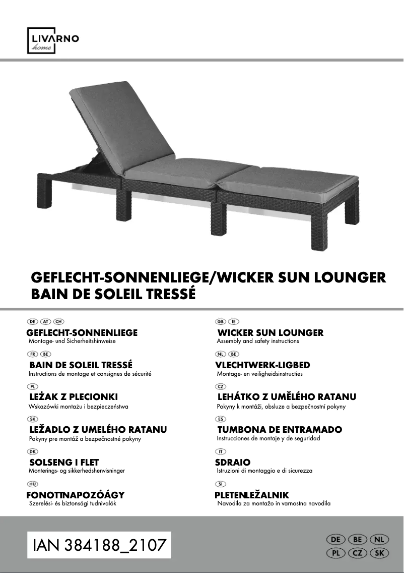 Page n°1 - Manuel utilisateur Livarno Lux IAN 384188