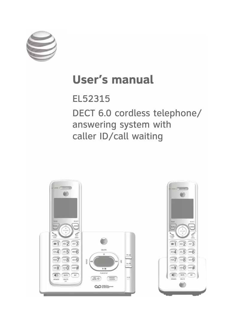 Imagen de la primera página del manual del dispositivo EL52315
