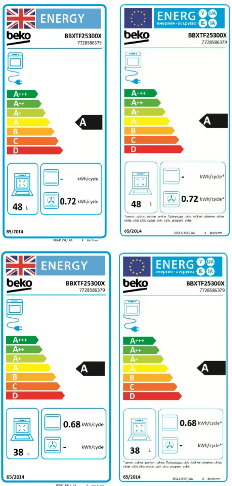 Page 1 de la notice Manuel utilisateur Beko BBXTF25300
