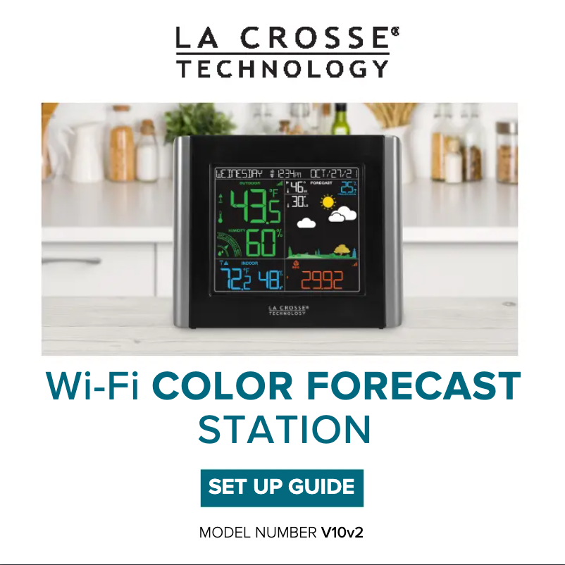 Page n°1 - Manuel utilisateur La Crosse Technology V10V2