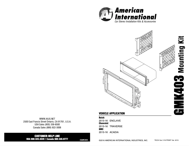Page 1 de la notice Manuel utilisateur PAC GMK403