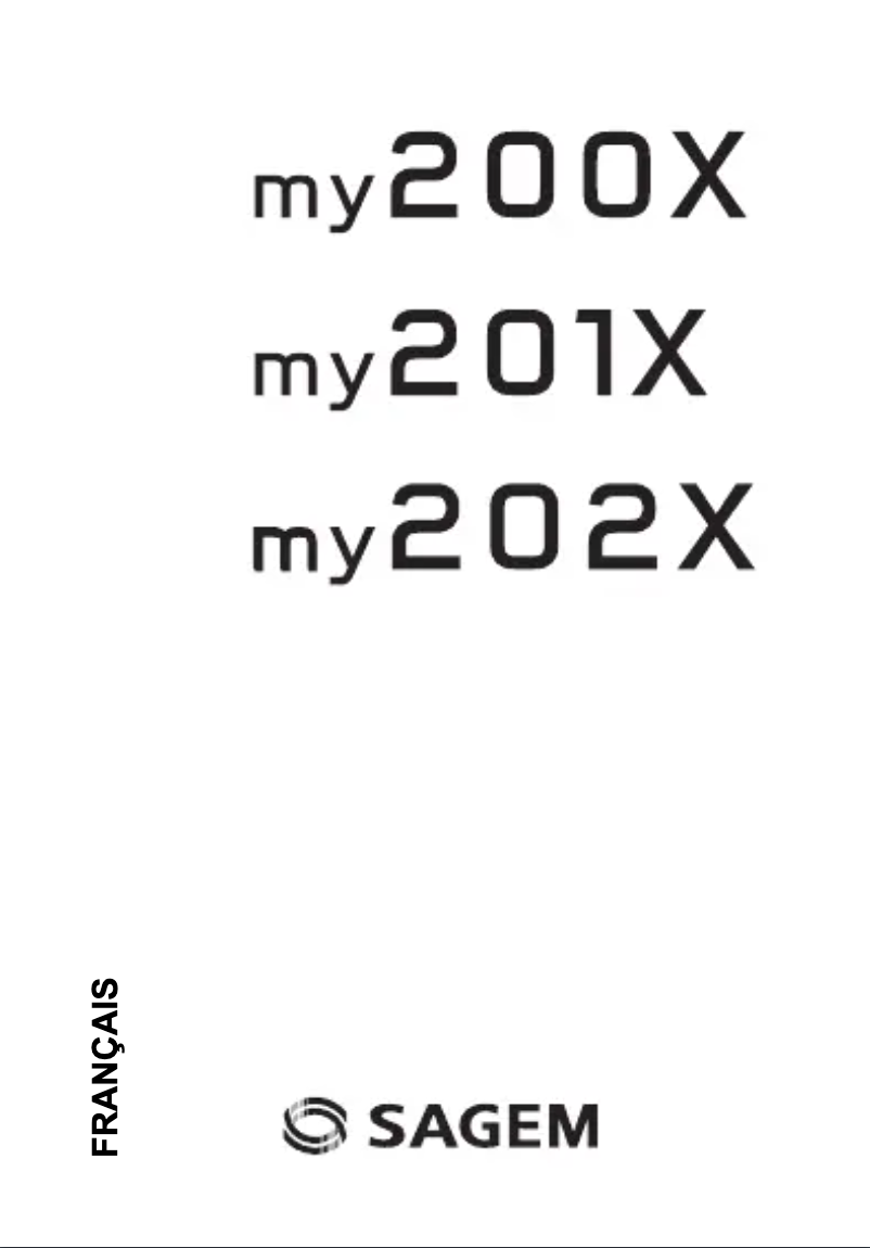 Image de la première page du manuel de l'appareil my201X