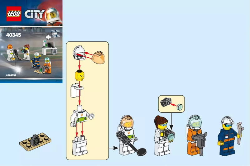 Page 1 de la notice Manuel utilisateur Lego City 40345