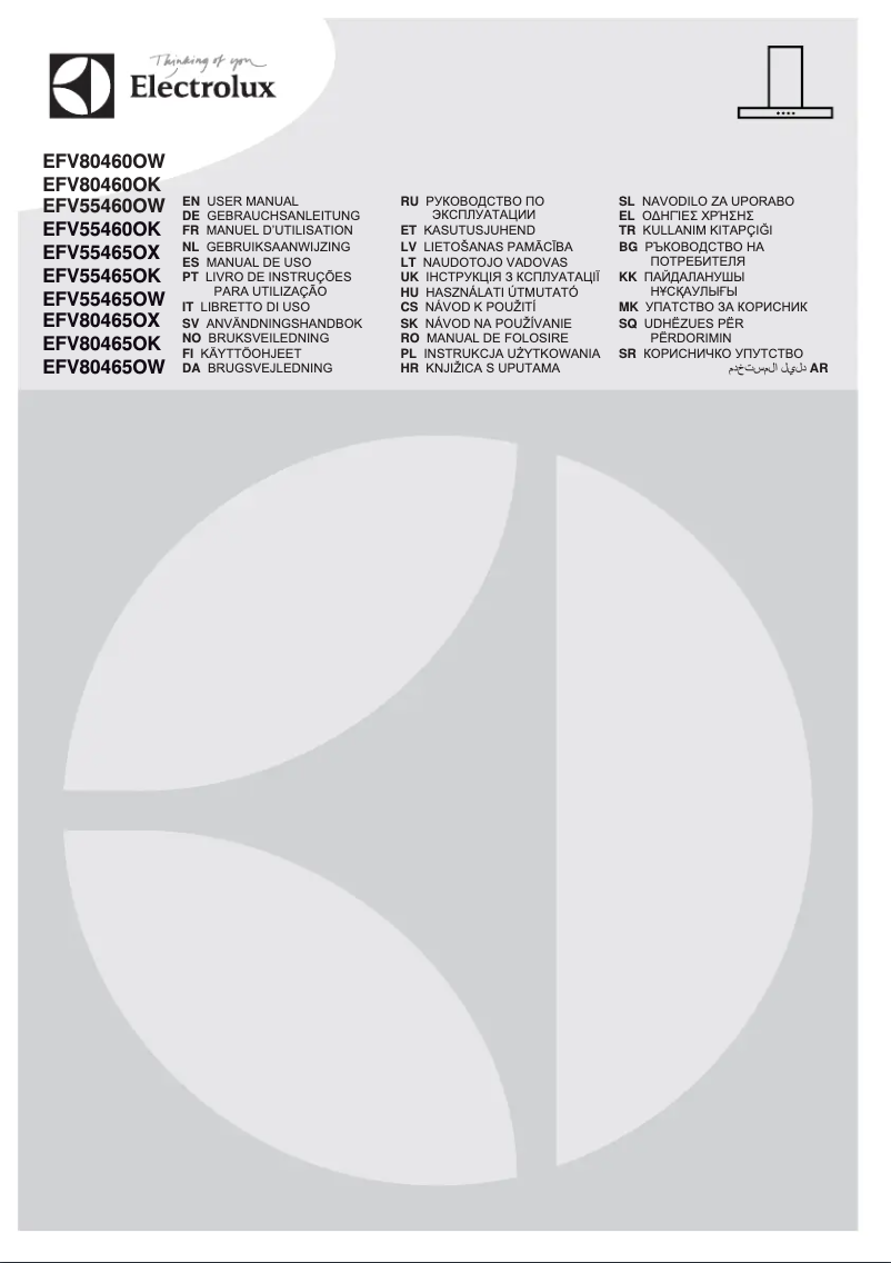 Page n°1 - Manuel utilisateur Electrolux EFV55465OX