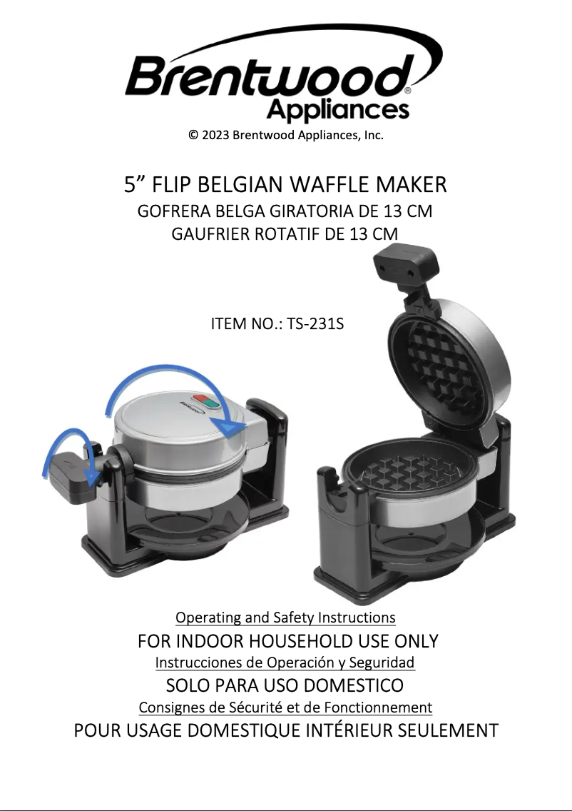 Página 1 del manual Manual de usuario Brentwood TS-231S
