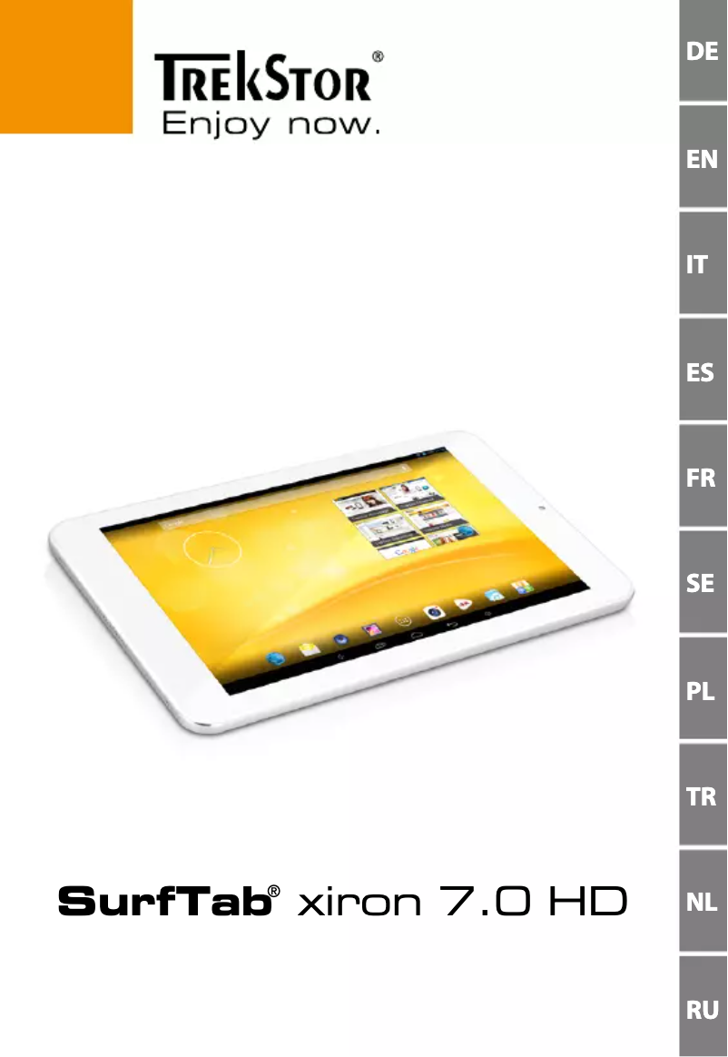 Page n°1 - Manuel utilisateur TrekStor SurfTab xiron 7