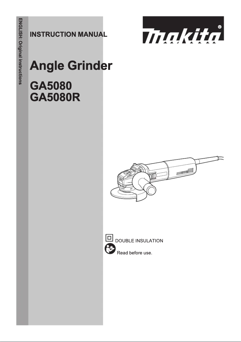 Page n°1 - Manuel utilisateur Makita GA5080RX05