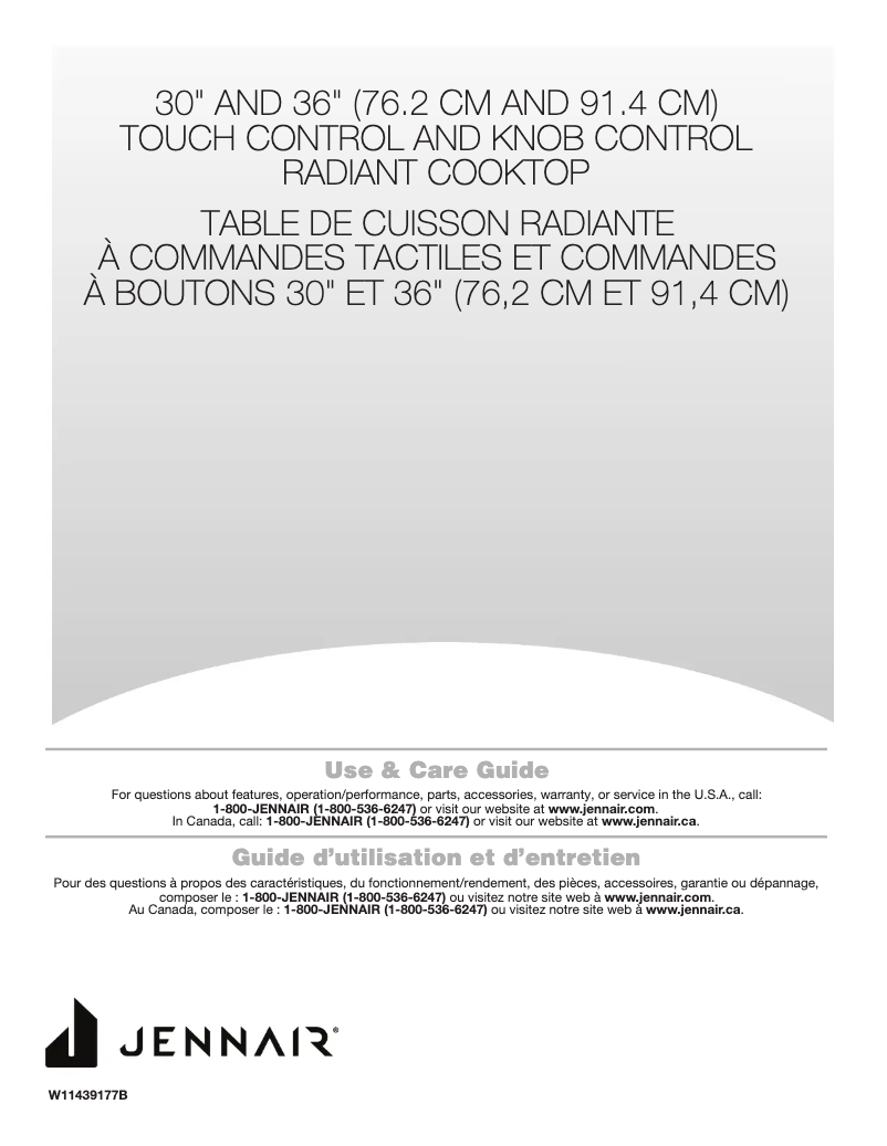 Page 1 de la notice Manuel utilisateur Jenn-Air JED3536GS