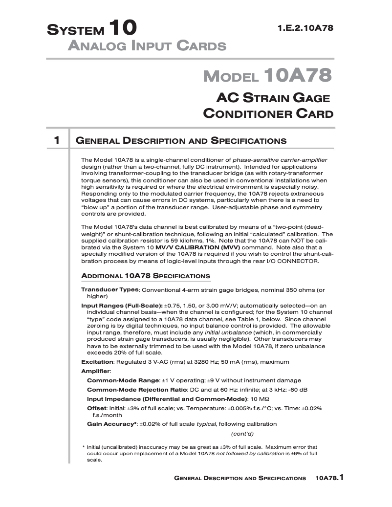 Página 1 del manual Manual de usuario Daytronic 10A78