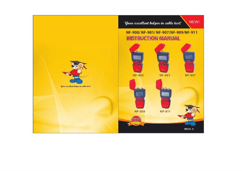 Page 1 de la notice Manuel utilisateur Noyafa NF-911C