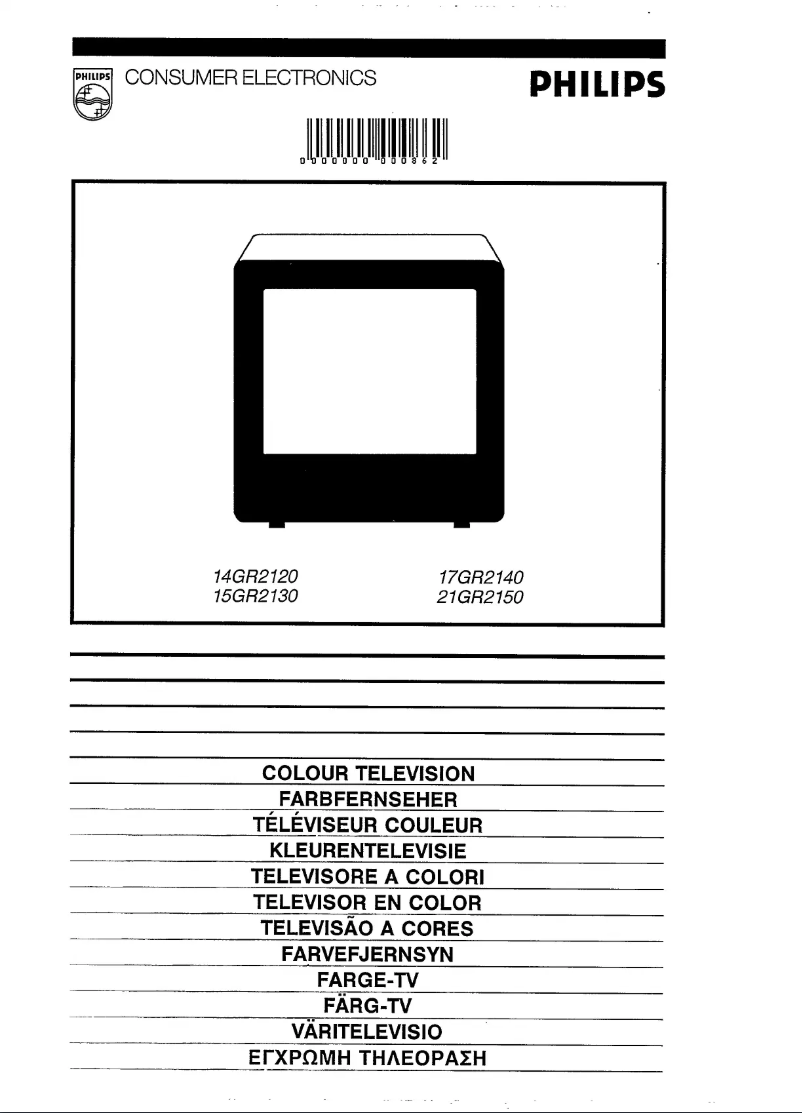 Page n°1 - Manuel utilisateur Philips 14GR2120