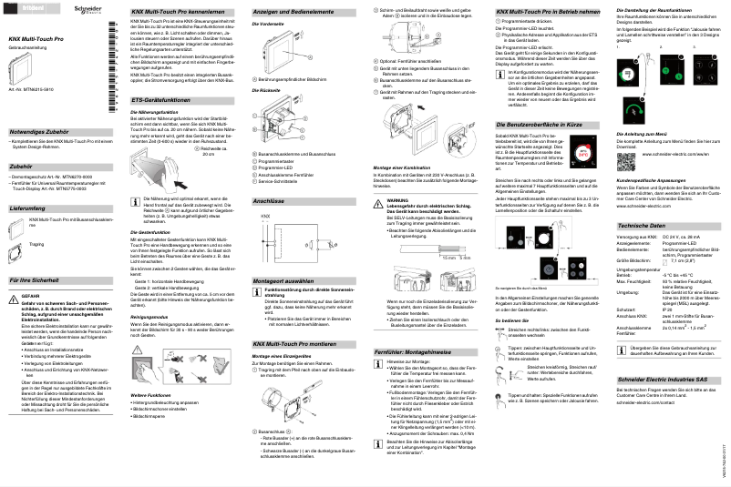 Image de la première page du manuel de l'appareil MTN6215-0310