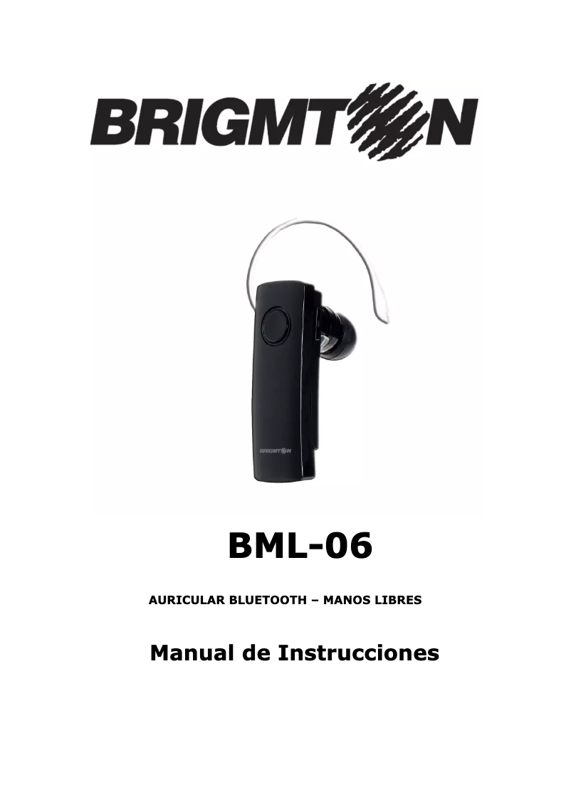 Page 1 de la notice Manuel utilisateur Brigmton BML-06-B