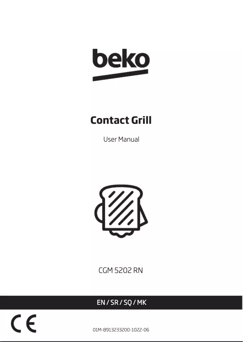 Image de la première page du manuel de l'appareil CGM5202RN